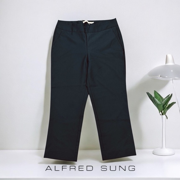 Alfred Sung, Perfect Pull On Pant, Size 4, Black - Picture 1 of 8